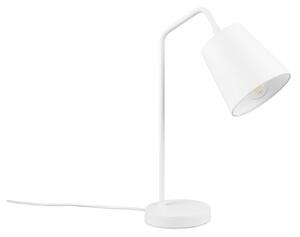 Biela stolová lampa s textilným tienidlom (výška 45 cm) Buddy – Trio