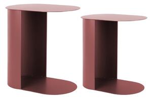 Kovové odkladacie stolíky v súprave 2 ks 30x45 cm Riqueza Oval – Leitmotiv
