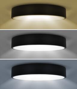 Čierne LED stropné svietidlo guľaté 400mm 50W CCT s DO