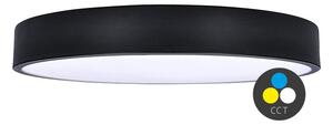 Čierne LED stropné svietidlo guľaté 400mm 48W CCT – LED lustre a svietidlá > LED stropné svietidlá