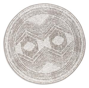 ELLE Decoration koberce Kusový koberec Gemini 106031 Linen kruh z kolekcie Elle - na von aj na doma - 140x140 (priemer) kruh cm