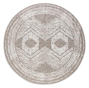 ELLE Decoration koberce Kusový koberec Gemini 106031 Linen kruh z kolekcie Elle - na von aj na doma - 200x200 (priemer) kruh cm