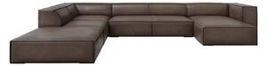 Hnedá kožená rohová pohovka (ľavý roh) Madame - Windsor & Co Sofas