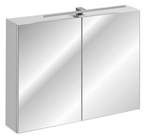 Zrkadlová skrinka LEONARDO White 84-90 | 90 cm