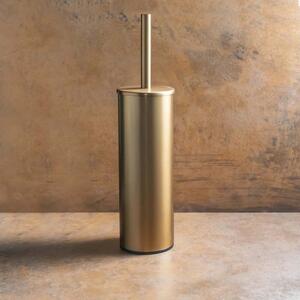 Olsen Spa WC štětka válcová na postavení nebo pověšení, 95×380×105 mm - Barva - Růžové zlato broušená KDBE155313067
