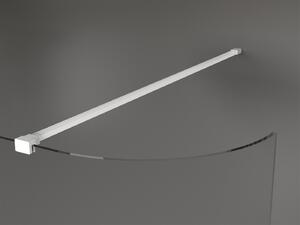 Mexen Kioto, zaoblená sprchová zástena 110 x 200 cm, 8mm číre sklo, biely profil, 800-110-101-20-06