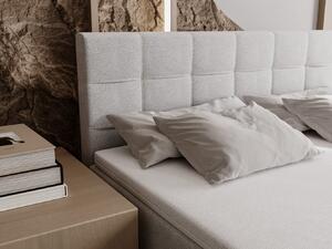 Čalúnená posteľ 180x200 ELSIE 1 s úložným priestorom - biela