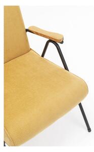 Žltá stolička s podrúčkami Ryan KARE DESIGN