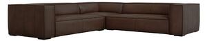 Tmavohnedá kožená rohová pohovka (variabilná) Madame - Windsor & Co Sofas
