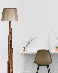 Dizajnová stojanová lampa Naime 165 cm hnedá