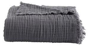 Sivá bavlnená prikrývka na dvojlôžko 200x250 cm Cuenca - Mijolnir