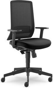 LD Seating Kancelárska stolička LYRA 215-SY, čierna, skladová