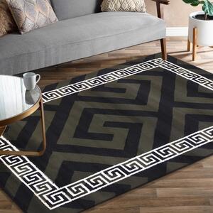 Luxusný koberec v khaki farbe s originálnym vzorom Šírka: 120 cm | Dĺžka: 170 cm