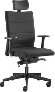LD Seating Kancelárska stolička LASER 695-SYS, s podhlavníkom, čierna, skladová