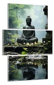 Moderný obraz Budha a džungľa