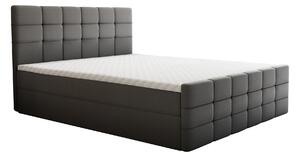KONDELA Boxspringová posteľ, 140x200, sivá, BEST