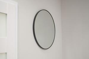 Zrkadlo 60 cm s čiernym rámom