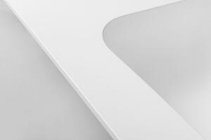 Sapho ARUBA dvojumývadlo, Rockstone, 220x51, 5cm, pravé, biela mat