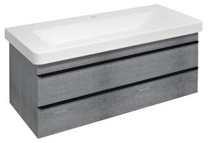 Sapho, SITIA umývadlová skrinka 101,4x50x44,2cm, 2x zásuvka, dub strieborný, SI105-1111