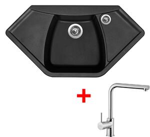 Set Sinks NAIKY 980 Pureblack + ELKA Chróm