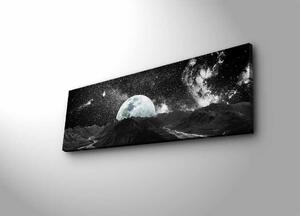 Wallity Obraz s LED osvetlením MESAČNÁ KRAJINA 30 x 90 cm