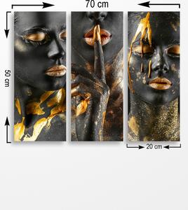 Wallity Súprava obrazov GOLDEN WOMAN 70 x 50 cm 3 kusy