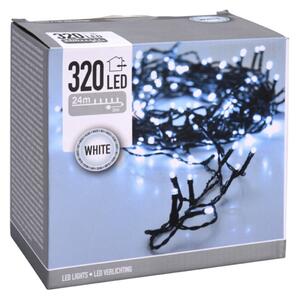 DekorStyle Vianočná svetelná LED reťaz Decor 24 m studená biela