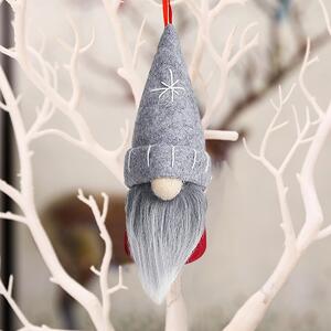 Tutumi Vianočný škriatok ELF 053 - 16 cm šedo-červený