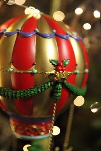 Farebný Vianočný let balónom 42 cm