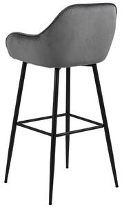 FLHF Barová stolička Silvana, šedá/čierna