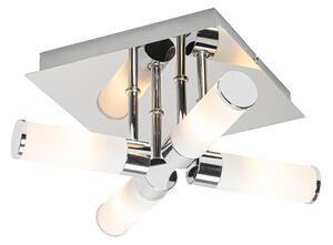 Moderné kúpeľňové stropné svietidlo chróm 4-svetlo IP44 - Vaňa