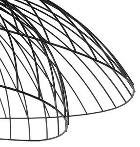 Dizajnové stropné svietidlo čierne 60 cm - Pua