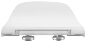 Sapho, BELLO WC sedátko s pomalým zatváraním, biela/chróm, 100727