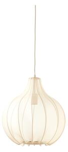 Béžové závesné svietidlo s textilným tienidlom ø 39 cm Elati – Light & Living
