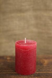 Červené adventné sviečky 8 x 6 cm 4-set
