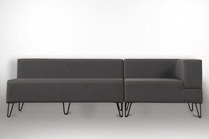 Dizajnová 3-miestna sedačka Phenyo 200 cm sivá