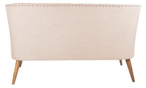 Dizajnová pohovka Laraine 140 cm krémová