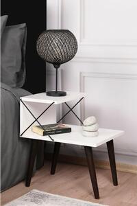Asir Nočný stolík CROSS 55x50 cm biela AS1030 + záruka 3 roky zadarmo