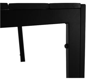 KONDELA Záhradný stôl, 150 cm, čierna, ABELO