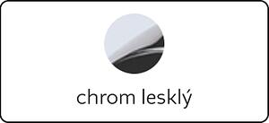 MANETA TWIN pre posuvné dvere L (CH - chróm lesklý), Twin CH (chróm lesklý)