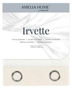FLHF Dekoračná záclona Irvette s krúžkami, biela/krémová Rozmer: 140x250 cm