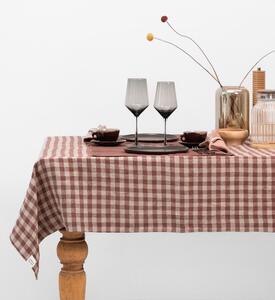 Ľanový obrus Chocolate Gingham