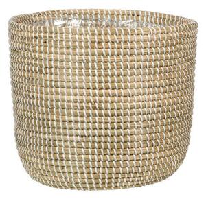KVETNÍK prírodné materiály, 24/24/22,5 cm XXXL - Kvety & kvetináče