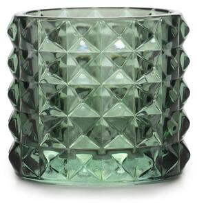 Zelený sklenený svietnik MALAGA - rôzne veľkosti Veľkosť: M