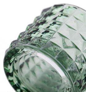 Zelený sklenený svietnik MALAGA - rôzne veľkosti Veľkosť: S
