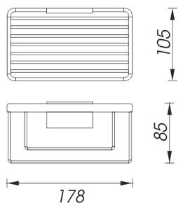 Nimco Drôtená polica KIBO - Ki 14015-26