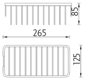 Nimco Drôtená polička - OP 113N-26