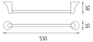 Nimco Držiak na uteráky MONOLIT - MO 4046-26