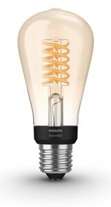 LED Stmievateľná žiarovka Philips Hue WHITE FILAMENT ST64 E27/7W/230V 2100K