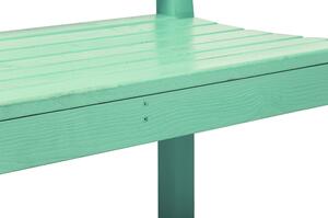 TEMPO Drevená záhradná lavička, neo mint, 124 cm, FABLA